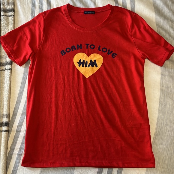 Born to love him t-shirt - Picture 2 of 2